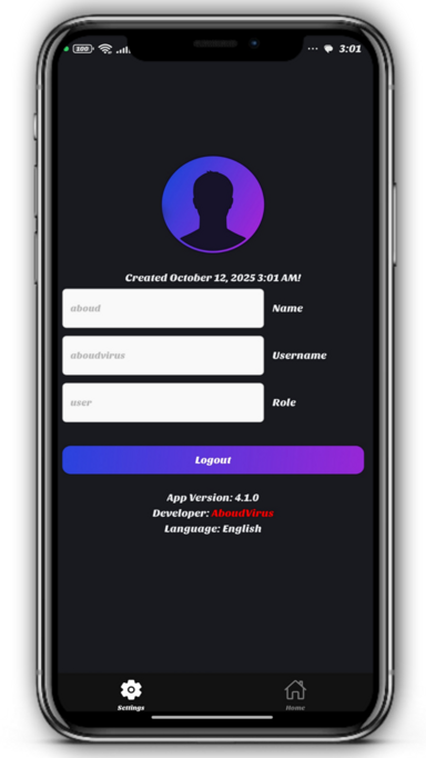 Settings Interface